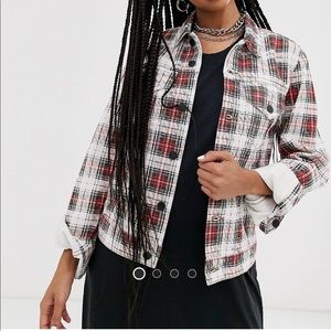 Checkered print jacket